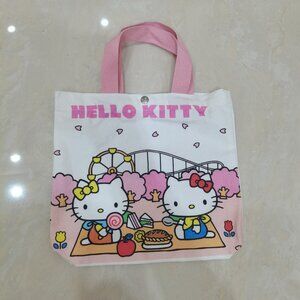 Hello Kitty Tote White Pink